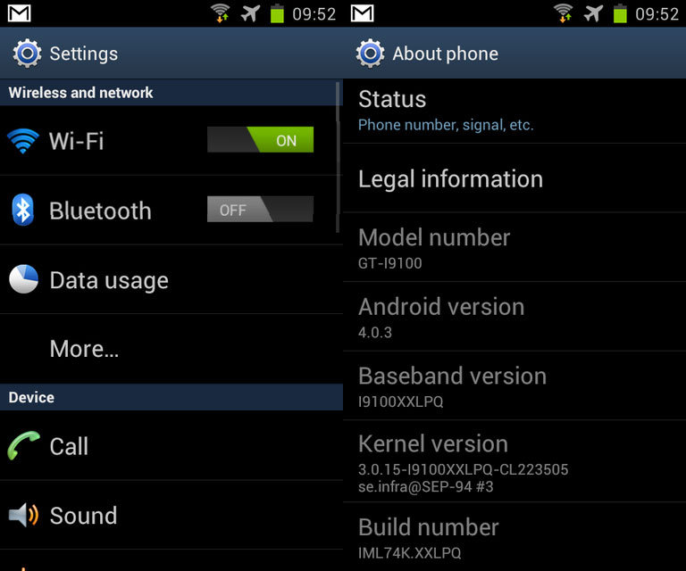 galaxy s2 android 4 ics 2 How to Install Official Android 4.0.3 on Samsung Galaxy S II   XXLPQ Firmware